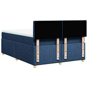 Box spring postel s matrací modrá 160x200 cm textil - obrázek 8