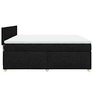 Box spring postel s matrací černá 180x200 cm textil - obrázek 7