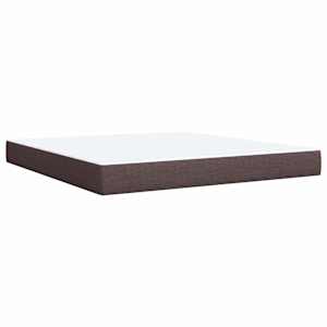 Box spring postel s matrací tmavě hnědá 180x200 cm textil - obrázek 10