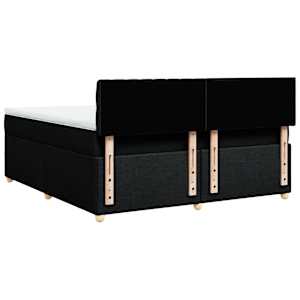 Box spring postel s matrací černá 180x200 cm textil - obrázek 8