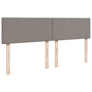 Box spring postel s matrací taupe 200x200 cm textil - obrázek 12