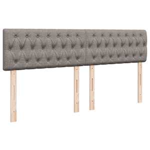 Box spring postel s matrací taupe 200x200 cm textil - obrázek 12
