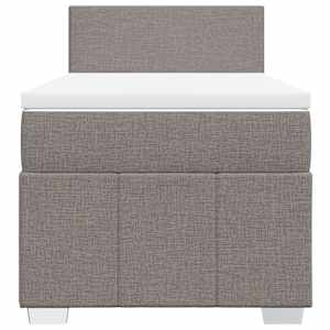 Box spring postel s matrací taupe 80x200 cm textil - obrázek 6