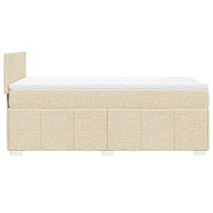 Box spring postel s matrací krémová 80 x 200 cm textil - obrázek 7