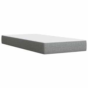 Box spring postel s matrací světle šedá 80 x 200 cm textil - obrázek 10