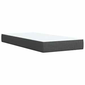 Box spring postel s matrací tmavě šedá 80 x 200 cm textil - obrázek 10