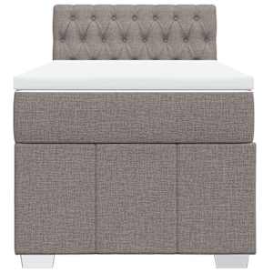 Box spring postel s matrací taupe 80x200 cm textil - obrázek 6