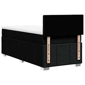 Box spring postel s matrací černá 80 x 200 cm textil - obrázek 8