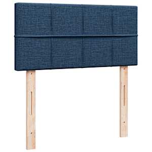 Box spring postel s matrací modrá 90x190 cm textil - obrázek 12