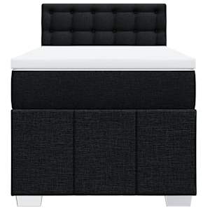 Box spring postel s matrací černá 90x190 cm textil - obrázek 6