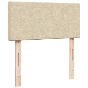 Box spring postel s matrací krémová 90x200 cm textil - obrázek 12