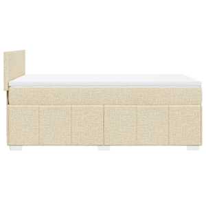 Box spring postel s matrací krémová 90x200 cm textil - obrázek 7