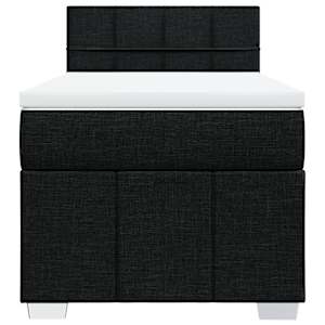 Box spring postel s matrací černá 90x200 cm textil - obrázek 6