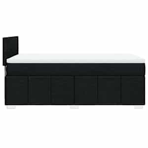 Box spring postel s matrací černá 90x200 cm textil - obrázek 7