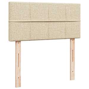 Box spring postel s matrací krémová 90x200 cm textil - obrázek 12