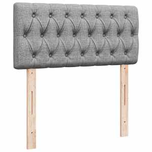 Box spring postel s matrací světle šedá 90x200 cm textil - obrázek 12