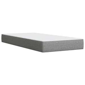 Box spring postel s matrací světle šedá 90x200 cm textil - obrázek 10