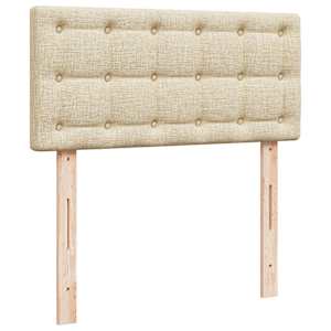 Box spring postel s matrací krémová 90x200 cm textil - obrázek 12