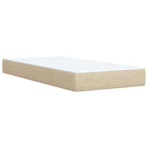 Box spring postel s matrací krémová 90x200 cm textil - obrázek 10