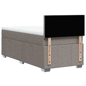 Box spring postel s matrací taupe 100 x 200 cm textil - obrázek 8
