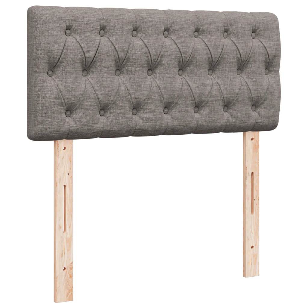Box spring postel s matrací taupe 100 x 200 cm textil - obrázek 12