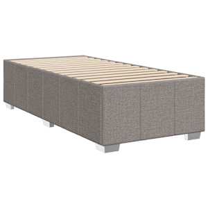 Box spring postel s matrací taupe 100 x 200 cm textil - obrázek 9