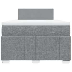 Box spring postel s matrací světle šedá 120x190 cm textil - obrázek 6