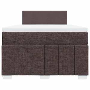 Box spring postel s matrací tmavě hnědá 120x190 cm textil - obrázek 6