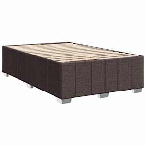 Box spring postel s matrací tmavě hnědá 120x190 cm textil - obrázek 9