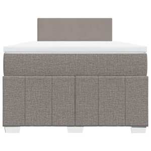 Box spring postel s matrací taupe 120x190 cm textil - obrázek 6
