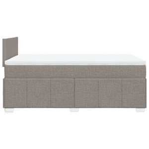 Box spring postel s matrací taupe 120x190 cm textil - obrázek 7