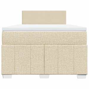 Box spring postel s matrací krémová 120x190 cm textil - obrázek 6