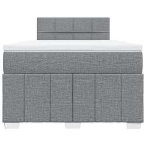 Box spring postel s matrací světle šedá 120x190 cm textil - obrázek 6