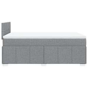 Box spring postel s matrací světle šedá 120x190 cm textil - obrázek 7