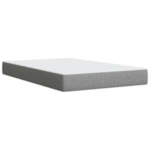 Box spring postel s matrací světle šedá 120x190 cm textil - obrázek 10
