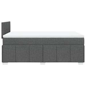 Box spring postel s matrací tmavě šedá 120x190 cm textil - obrázek 7