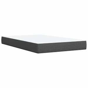 Box spring postel s matrací tmavě šedá 120x190 cm textil - obrázek 10