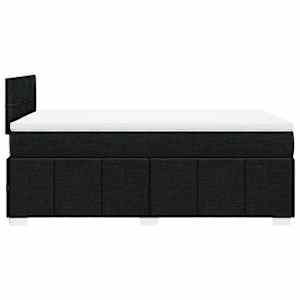 Box spring postel s matrací černá 120x190 cm textil - obrázek 7