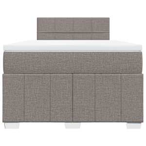 Box spring postel s matrací taupe 120x190 cm textil - obrázek 6