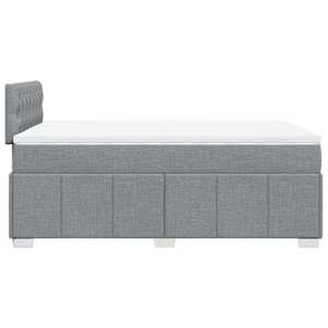 Box spring postel s matrací světle šedá 120x190 cm textil - obrázek 7