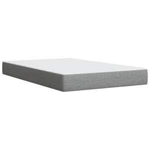 Box spring postel s matrací světle šedá 120x190 cm textil - obrázek 10