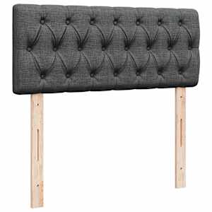 Box spring postel s matrací tmavě šedá 120x190 cm textil - obrázek 12