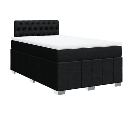 vidaXL &Kappa;&rho;&epsilon;&beta;ά&tau;&iota; Boxspring &mu;&epsilon; &Sigma;&tau;&rho;ώ&mu;&alpha; &Mu;&alpha;ύ&rho;&omicron; 120x190 &epsilon;&kappa;. &Upsilon;&phi;&alpha;&sigma;&mu;ά&tau;&iota;&nu;&omicron;