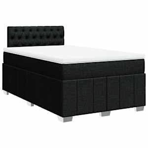 Box spring postel s matrací černá 120x190 cm textil - obrázek 3