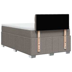 Box spring postel s matrací taupe 120x190 cm textil - obrázek 8