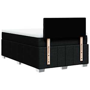 Box spring postel s matrací černá 120x190 cm textil - obrázek 8