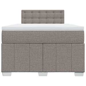 Box spring postel s matrací taupe 120x190 cm textil - obrázek 6
