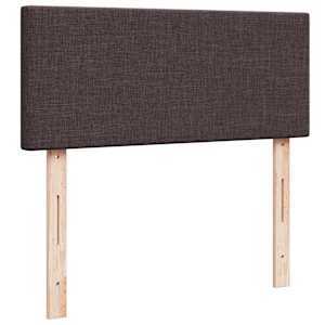 Box spring postel s matrací tmavě hnědá 120x200 cm textil - obrázek 12