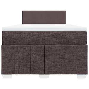 Box spring postel s matrací tmavě hnědá 120x200 cm textil - obrázek 6