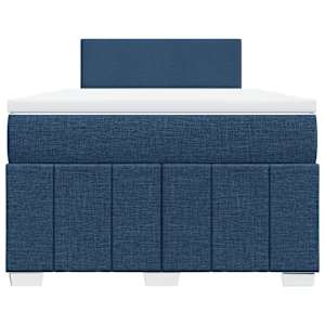 Box spring postel s matrací modrá 120x200 cm textil - obrázek 6